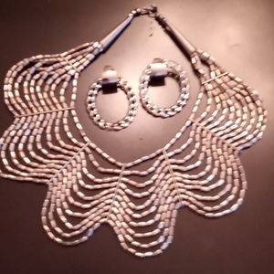 Silverstone necklace and earrings